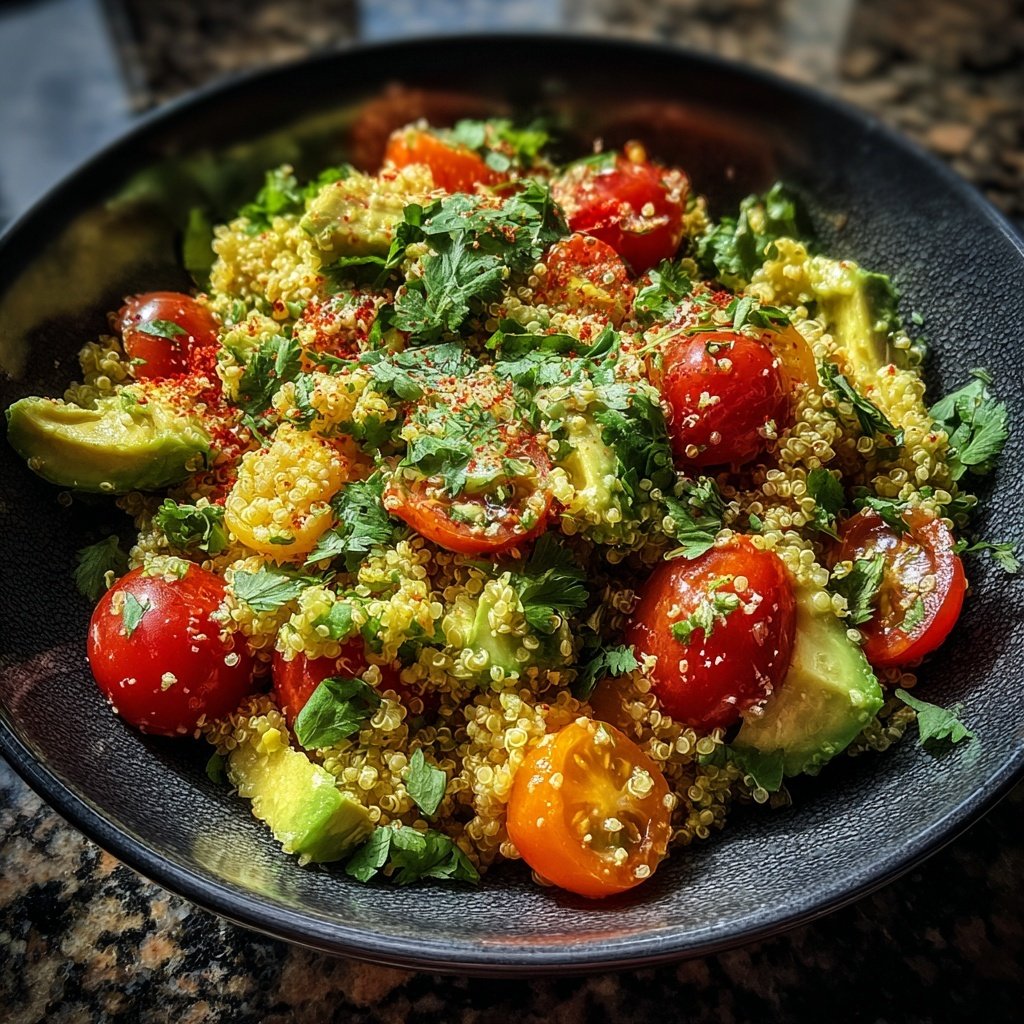 Healthy Avocado Quinoa Salad