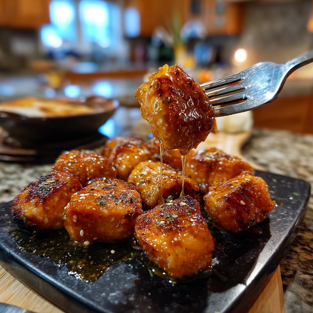 Honey Dijon Salmon Bites