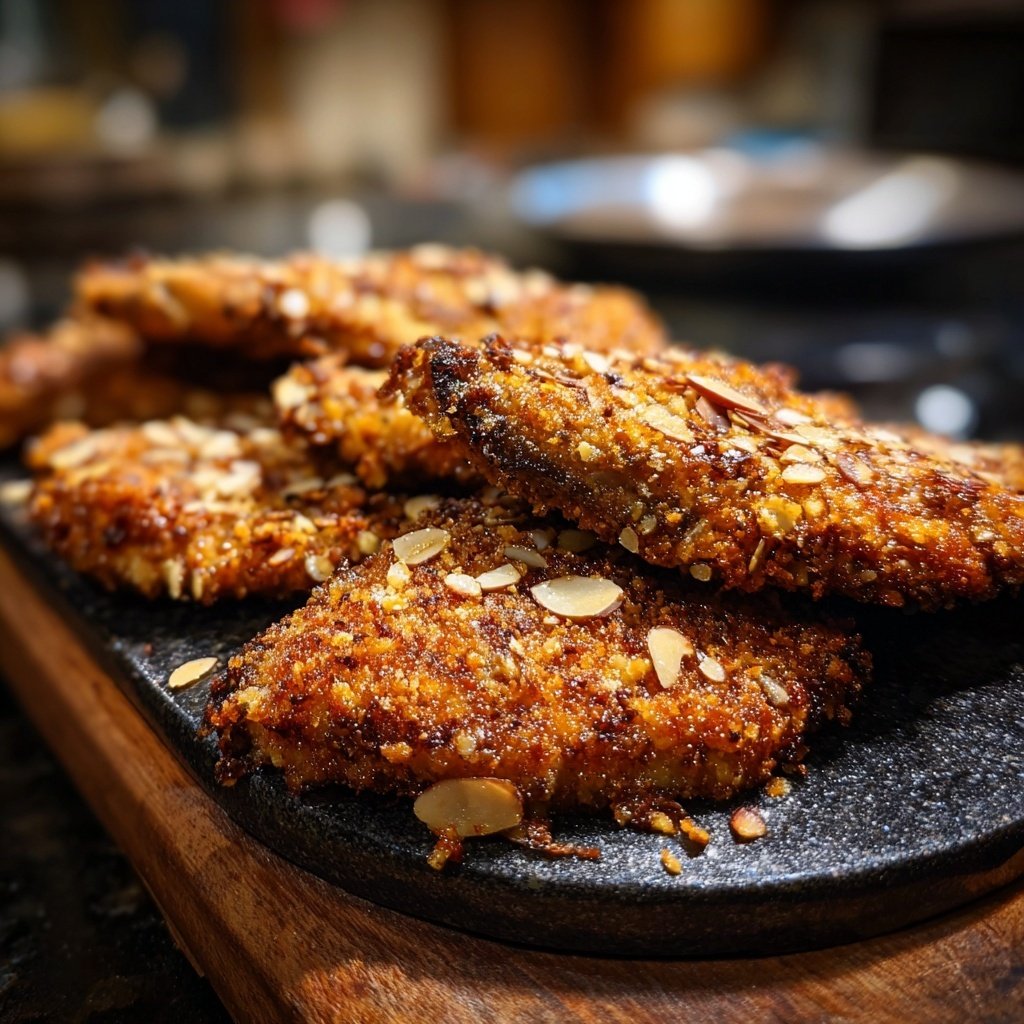 Crispy Almond-Crusted Eggplant