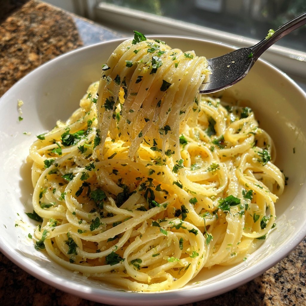 Quick Garlic Butter Pasta